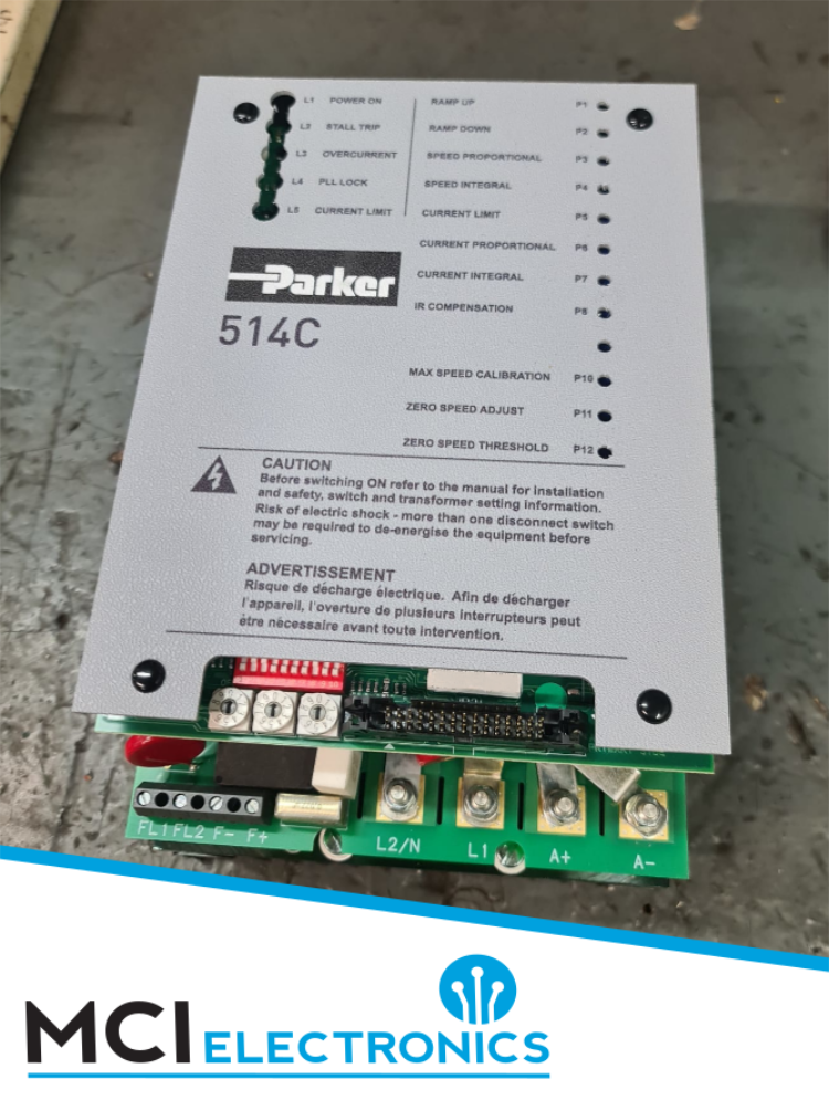 DC Drive unit sourced, supplied, and installed by MCI Electronics.
