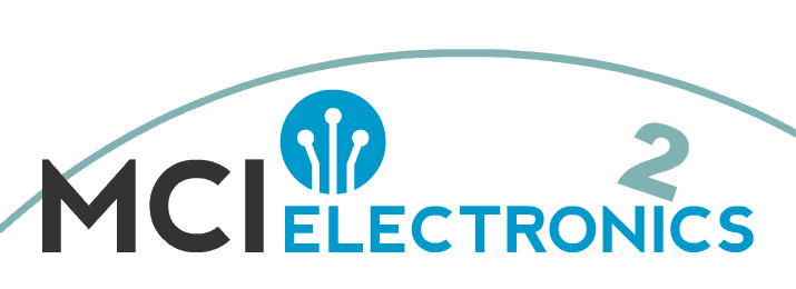 MCI Electronics logo animation marking the clocks going forward