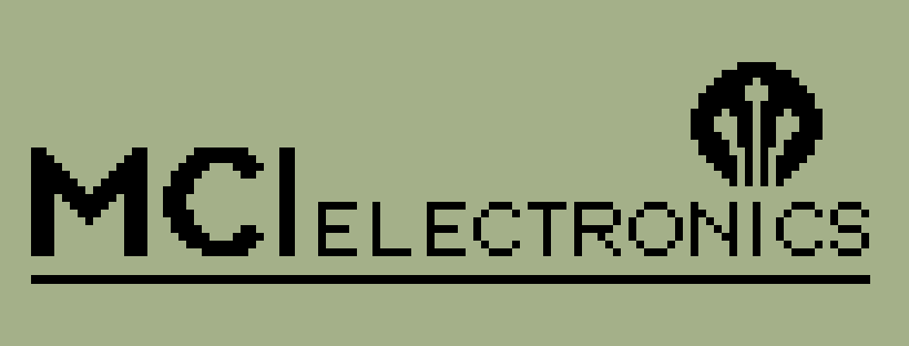 MCI Electronics logo animation in the style of an LCD screen celebrating the invention of the Tamagotchi.