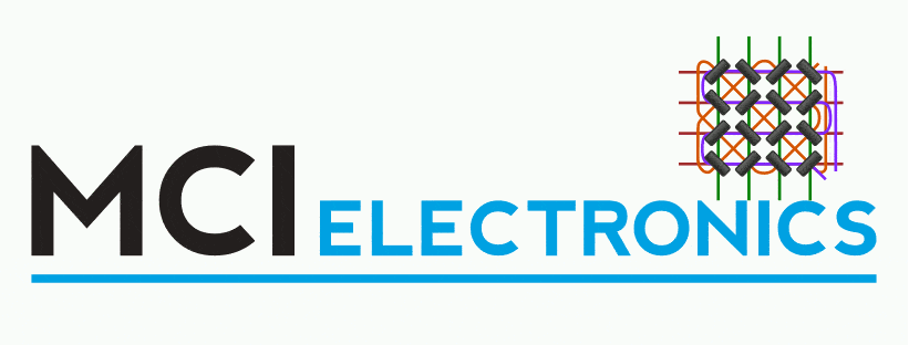 MCI Electronics logo animation celebrating the granting of the patent for RAM.