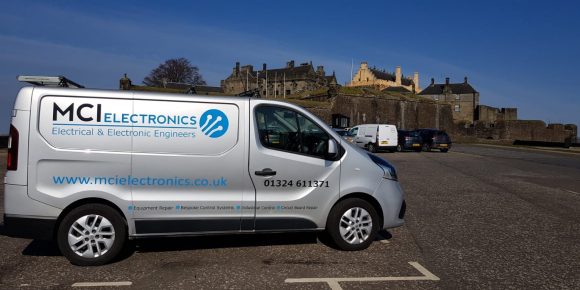 MCI engineers carrying out onsite faultfinding at Stirling Castle MCI engineers carrying out onsite faultfinding at Stirling Castle