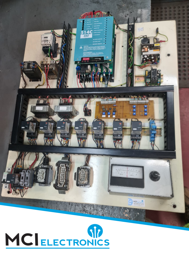 DC motor control board repaired with a replacement drive sourced by MCI Electronics.