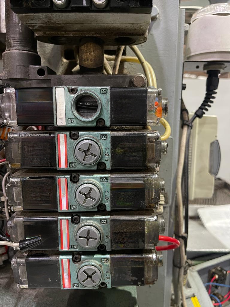 Now working solenoid block triggered by sensors repaired by MCI Electronics.