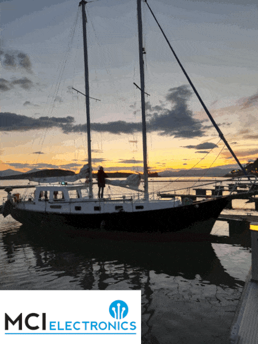 Animation showing a Dutch Schooner and a shot of the helm.