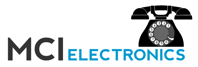 MCI Electronics logo animation marking the launch of the emergency telephone service