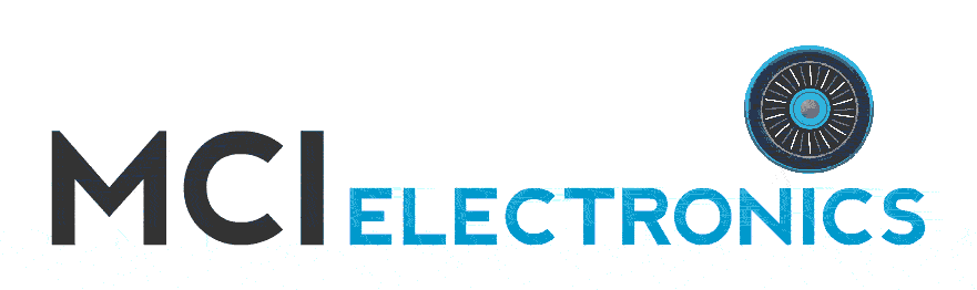 MCI Electronics logo animation celebrating Sir Frank Whittle