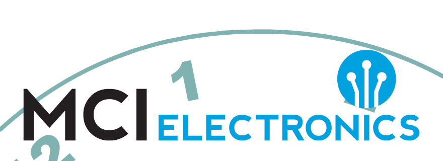 MCI Electronics logo animation marking the clocks falling back for Winter.