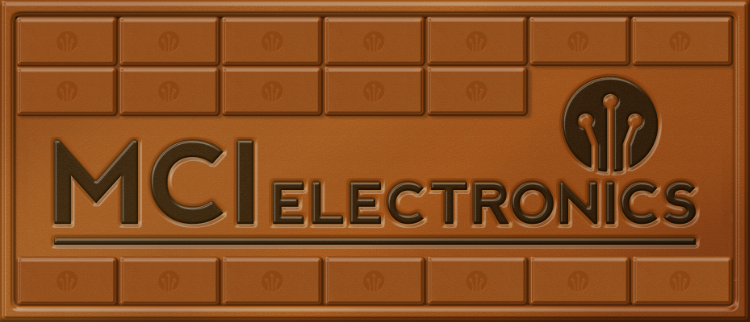 MCI Electronics logo animation celebrating World Chocolate Day