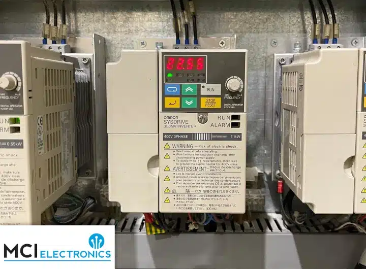 An inverter replaced and programmed by MCI Electronics.