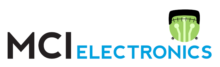 MCI Electronics logo animation celebrating the birth of Mary Shelley