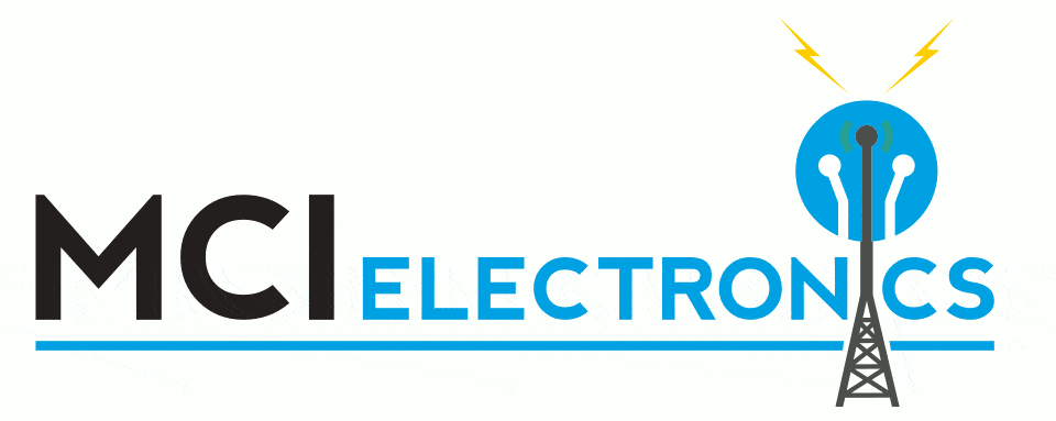 MCI Electronics logo animation of a radio tower celebrating Ernst Alexanderson