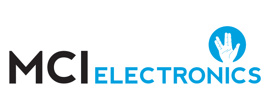 MCI Electronics logo animation celebrating Leonard "Spock" Nimoy.