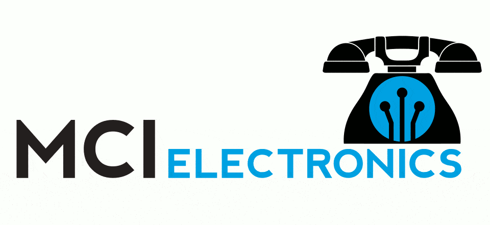 MCI Electronics logo animation celebrating Alexander Graham Bell