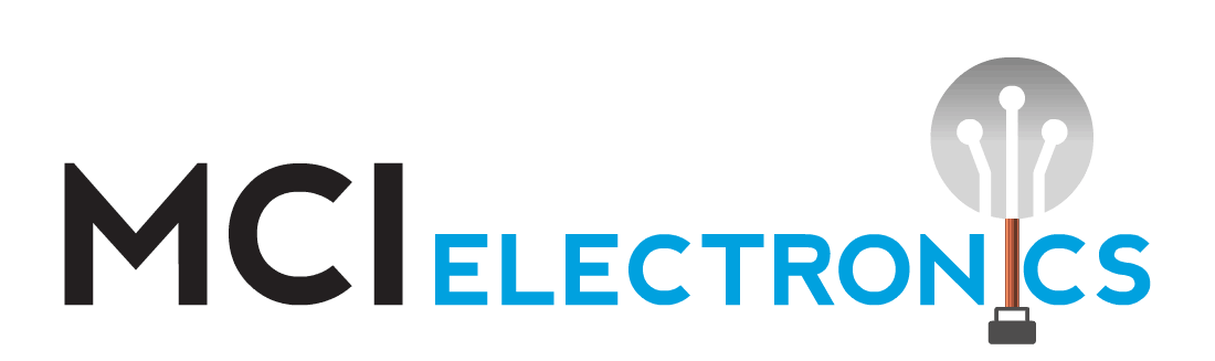 MCI Electronics logo animation celebrating Nikola Tesla