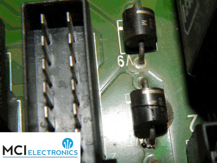 Animation showing a tractor circuit board as repaired by MCI Electronics.