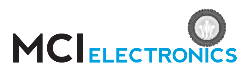 MCI Electronics logo animation celebrating Robert William Thomson