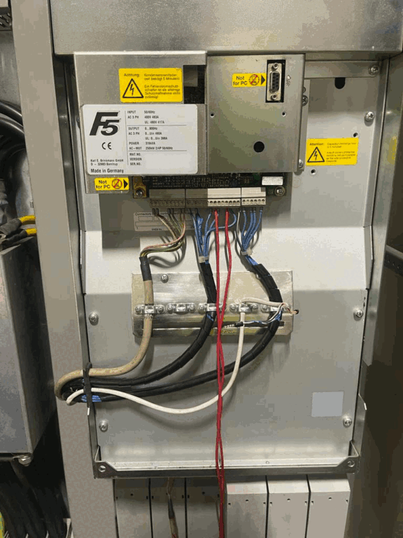 Water cooled inverter drive repaired by MCI Electronics.